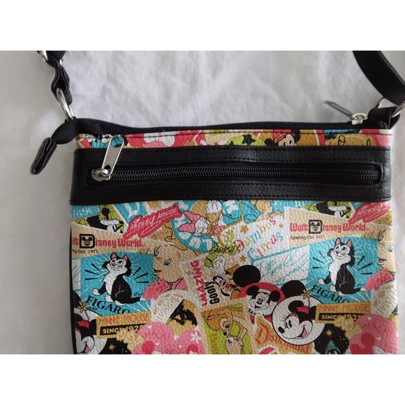 Mickey Mouse Disney Parks Exclusive Classic Collage Pattern Crossbody Bag - Picture 4 of 8